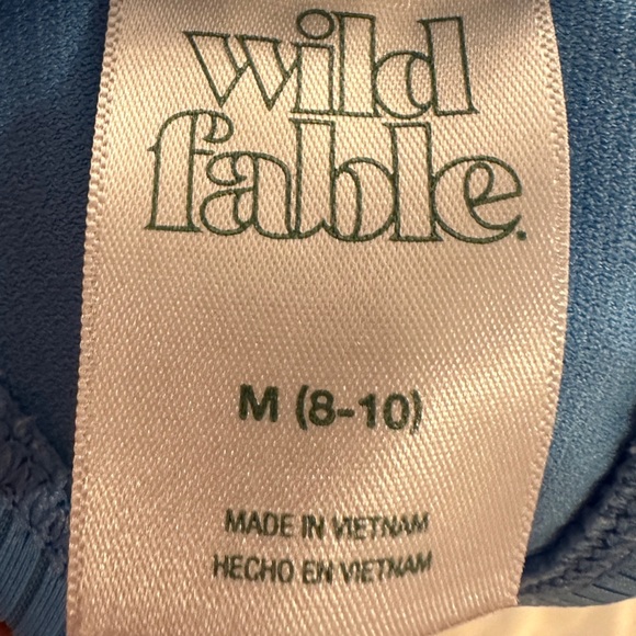 Blue Ribbed Bikini Top - Picture 2 of 3